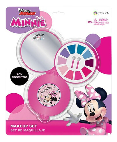 Set Juego De Maquillaje Redondo Con Espejo Minnie Disney