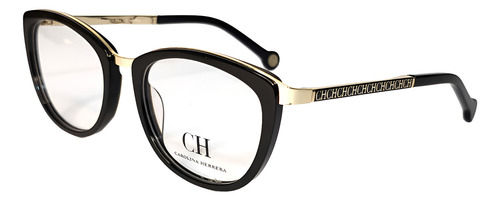 Lente Carolina Herrera Vhe092k Para Graduar Color Negro