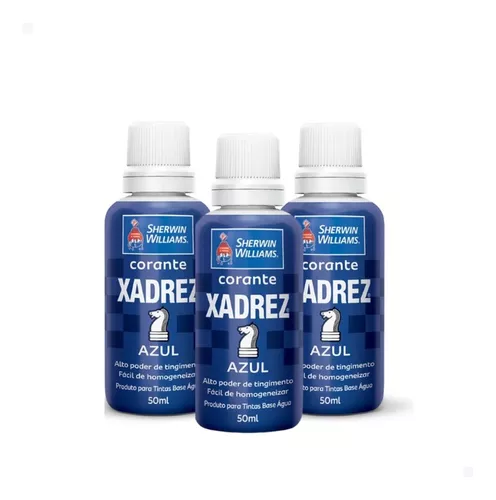 Corante Xadrez Bisnaga Pigmento Líquido 50ml Preto 3u