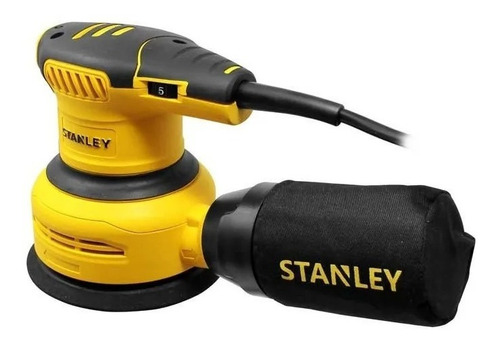 Lijadora profesional roto orbital Stanley SS30-B3 con sistema velcro amarilla 50Hz 300W 220V