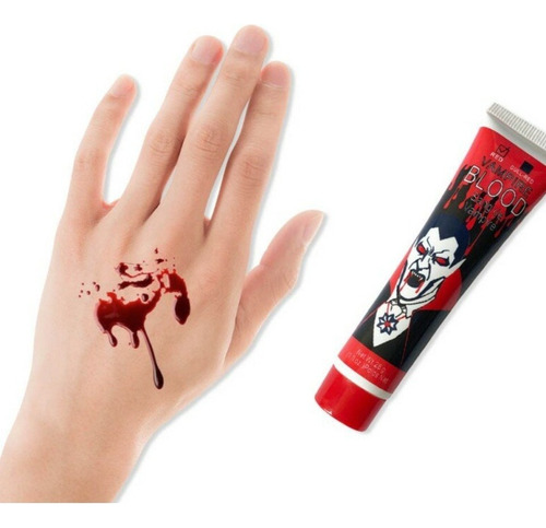 Sangre Falsa Artificial Maquillaje  Halloween Make Up Gst