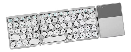 Teclado Inalámbrico Plegable De 64 Teclas Para Plata