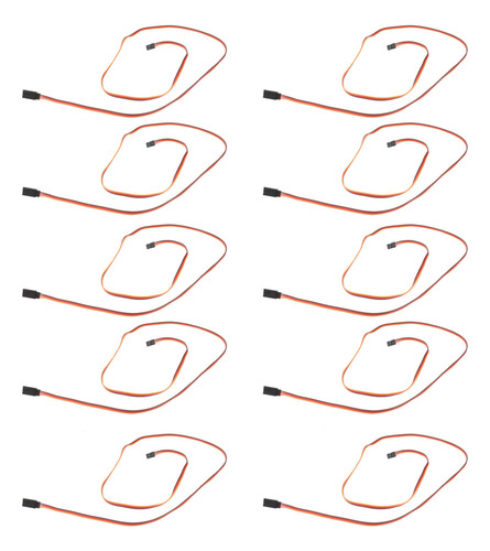 10 Cables De Extensión De 1 M Y 100 Cm Para Futaba Jr