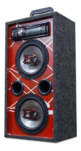 Imagem 6 de 6 de Caixa Bob Residencial Vertical 6 100w Ativa Bt/usb/sd/aux/fm