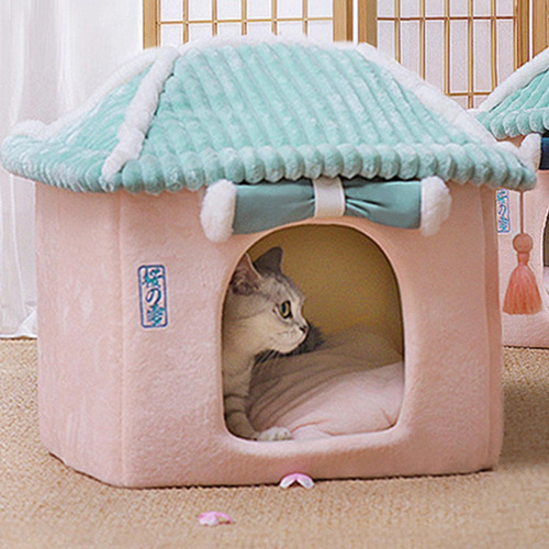 ! Cama De Dormir Para Mascotas De Japonés, Casa De De Gato