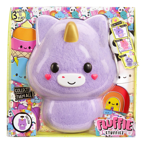 Fluffie Stuffiez Unicornio Grande Coleccionable De Peluche D