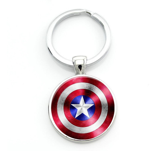 Llavero Capitan America Superheroe Dije Avengers Marvel Dije