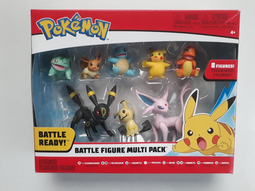 Pokemon Pack 8 Figuras Battle Multi Pack 8 Nuevo Sellado