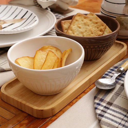 Bandeja De Bambu Hire Retangular Pequena 20x10x1,5cm Lyor