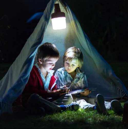 Lampara Ampolleta Led Usb Portátil + Panel Solar + Control