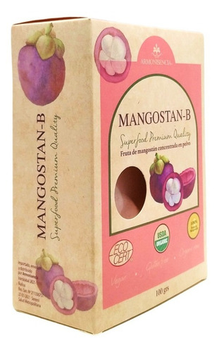Imagen 5 de 8 de Mangostán En Polvo - Receta Ayurveda 100g Doypack