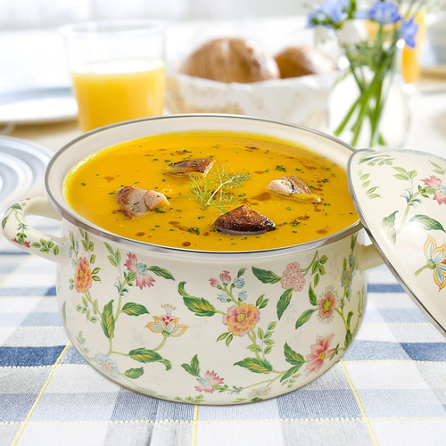 Vikksaer 2.8 Qt Pot De Fuego Similedónimo De Esmalte Vintage