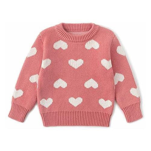 Suéter De Punto Con Corazón Para Bebés