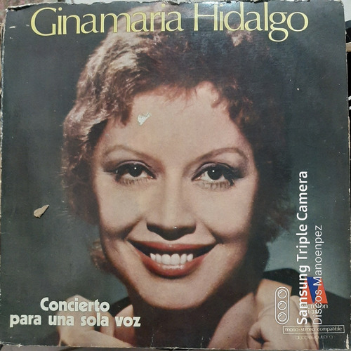 Vinilo Ginamaria Hidalgo Concierto Para Una Sola Voz F4