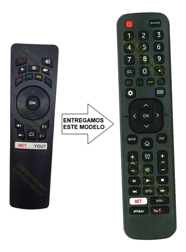 Control Remoto Smart Tv Noblex Dj43x5000 Dj32x5100 Dj50x6500
