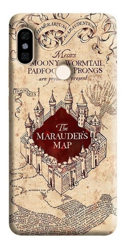 Estuche Forro Carcasa Harry Potter Map Xiaomi Motorola Asus