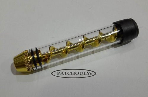 Imagen 3 de 10 de Twist Glass Blunt Pipa Vidrio Pirex Turbina +escobilla 10cm.