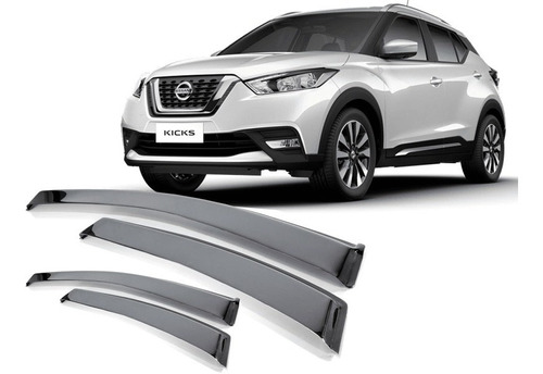 Calha Chuva Defleto Nissan Kicks 2017 2018 2019 2020 Tg Poli