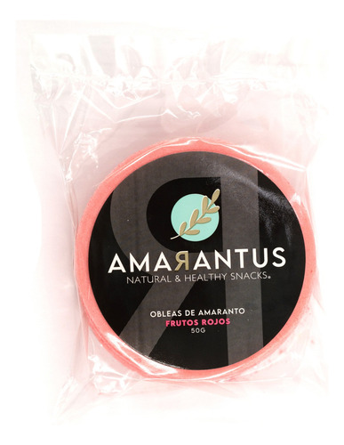 Amarantus® Oblea De Amaranto Sabor Frutos Rojos | 30 Piezas 