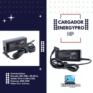 Cargador Ultrabook Para Hp 19.5v 3.33a 65w Spectre X360 13
