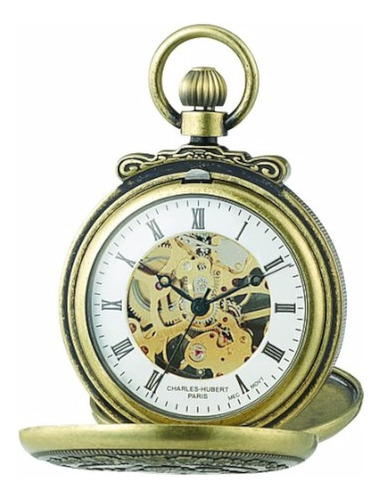 Charleshubert Paris 3868g Reloj Clásico De Bolsillo Con Caja