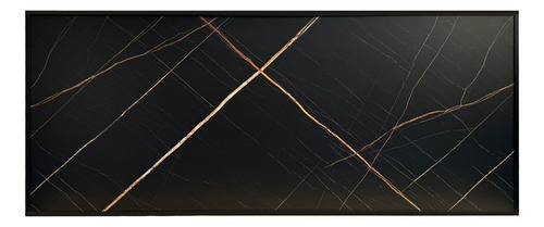 Cabecera Individual Flotante Estilo Mármol Moderna Negro