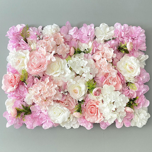 Panel De Pared De Flores Artificiales, Telón De Estilo C