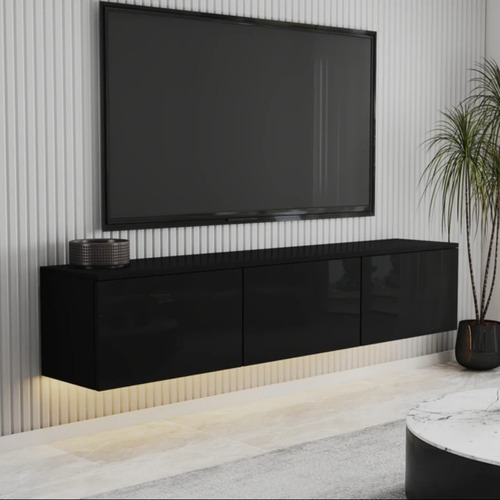 Centro De Entretenimiento Wall Cover Black