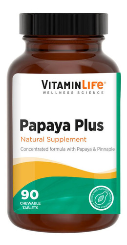 Vitamin LifePapaya Plus De 90 Tabletas