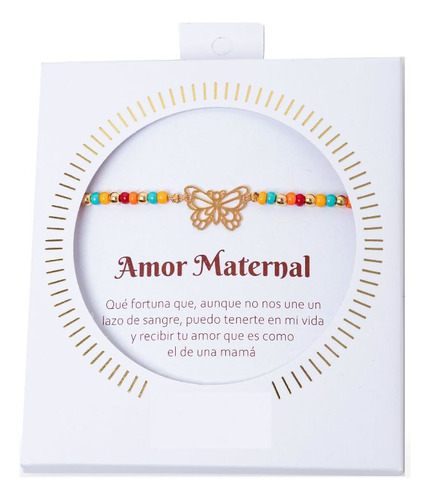 Caja Pulsera  Manilla  Maternal Regalo Baño Oro 18 K Famil