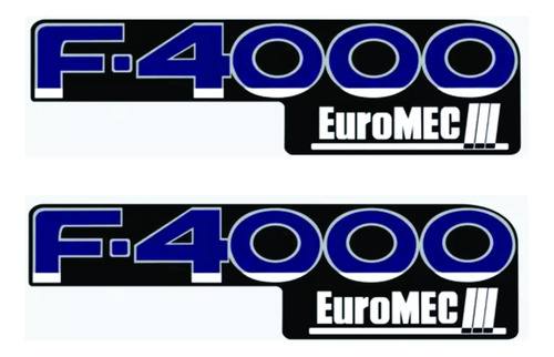 Emblema F4000 Euromec Resinado Alto Relevo Ford (par)