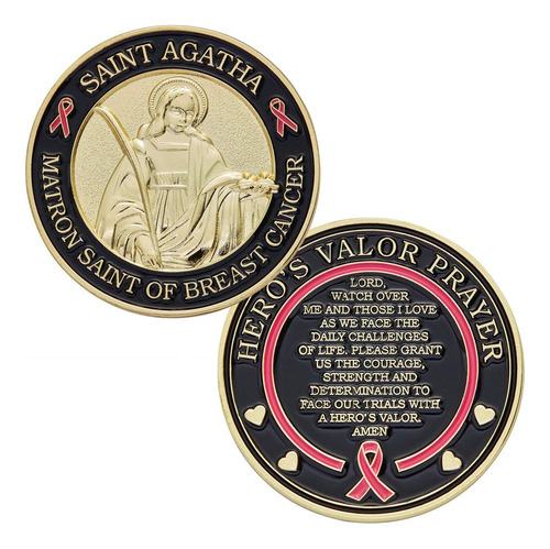 Hero's Valor Santa Agatha Matron Saint Of Breast Cancer Chal