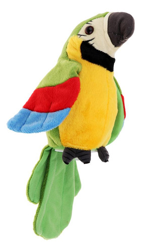 Juguete De Felpa Loro De Repetición (rojo / Verde Verde