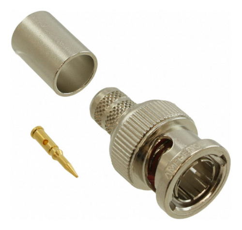 Conector Bnc Amphenol Rg-6 31-71000-rfx Belden 1694a Plateado