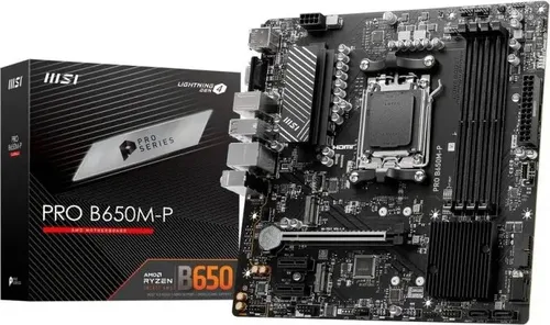 MSI PRO B650M-P マザーボード Placa Mãe MSI Pro B650M-P, Chipset AMD B650, DDR5, Socket AMD AM5