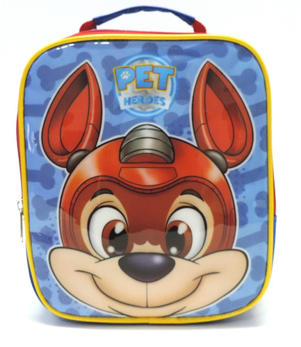 Imagem 6 de 10 de Kit Mochila Patrulha Canina Super Dog Rodinhas G Seanite