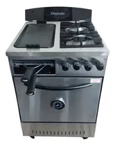 Comprar Cocina Ciega A Gas 2 Hornallas Plancha Y Tostador De Paolo Color Plateado
