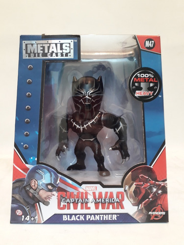 Muñecos Metals Die Cast- Civil War- Black Panther-10 Cm 