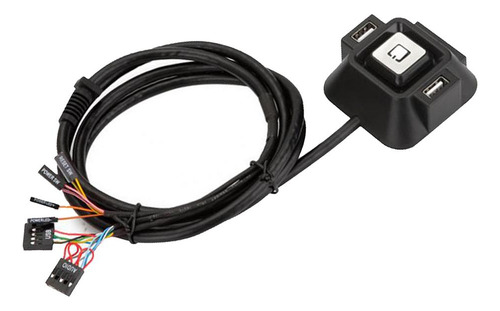Interruptor De Pequeña Sala Para Pc Duas Usb 2.0 Botão
