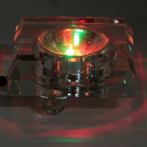 Soporte De Pantalla Led De Cristal 3d En Miniatura Con Base
