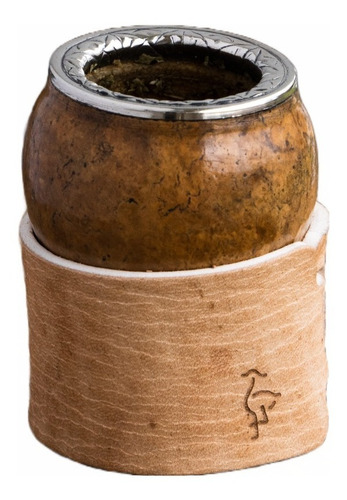 Imagen 1 de 6 de Mate De Calabaza Gallito Con Virola Hojas