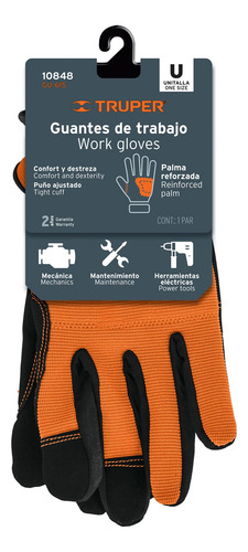 Guante Mecánico Palma Reforzada 10848 Truper