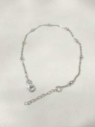 Imagen 2 de 6 de Tobillera De Plata