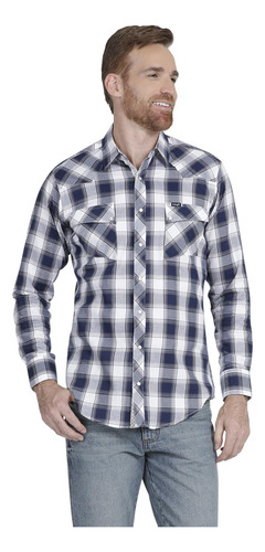 Camisa Vaquera Hombre Wrangler Slim Fit Manga Larga 969