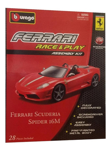 Ferrari Kit De Armado 1:32 - En Metal Bburago
