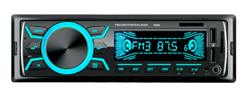 Radio Estéreo Led De 7 Colores Bt Autoradio Dual Usb Fast