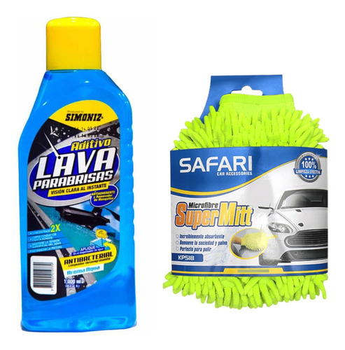 Aditivo Lavaparabrisas Simoniz 1000ml + Paño De Microfibra T