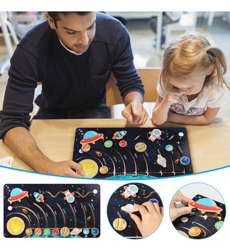 X Rompecabezas De Inteligencia Para Niños De Nueve Planetas