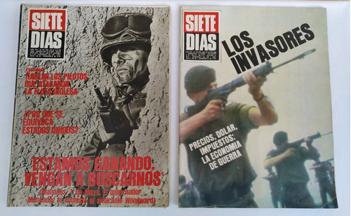 Revistas Siete Dias 1982 Malvinas. Pack X 2