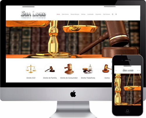 Site Advogado Escritórios De Advocacia Responsivo Php